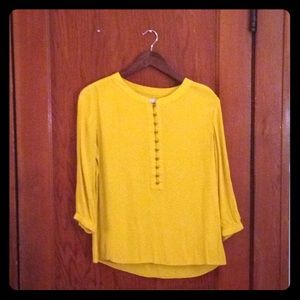 Banana Republic gold blouse